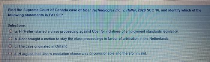 In Canada, different branches of government make