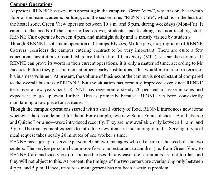 Read the following case and answer the questions