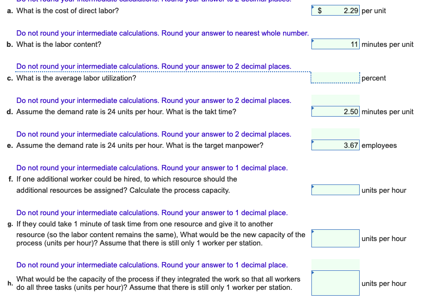 Consider a process consisting of three resources.