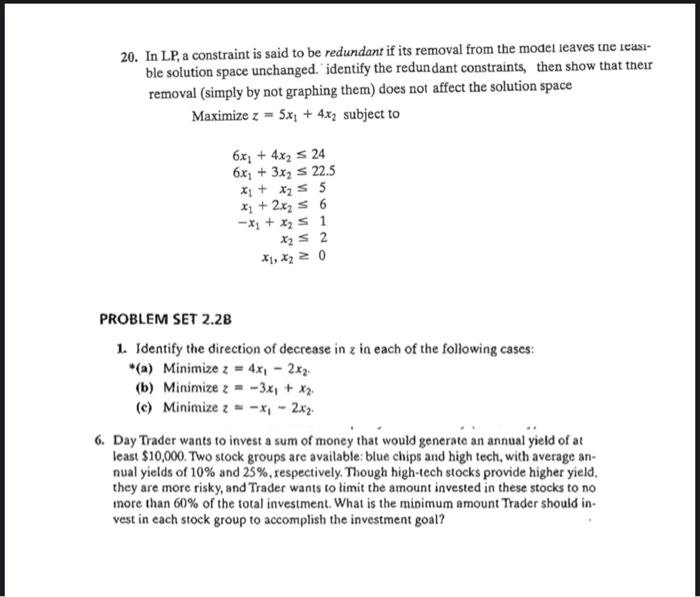 HOME WORK set (2) PROBLEM SET 2.2A 2. Identify