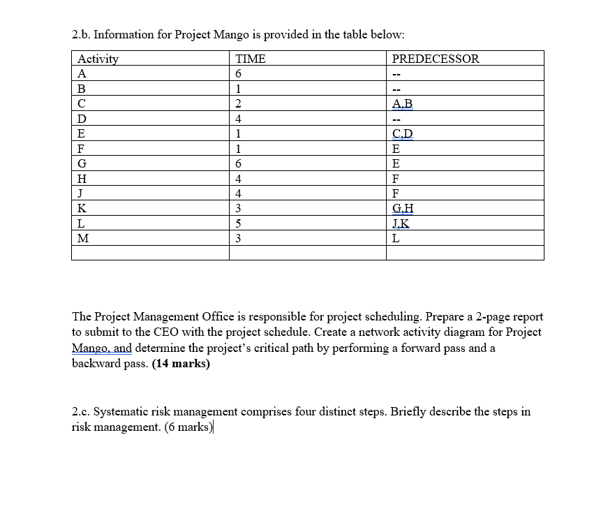 The time is in HOURS -- 2.b. Information for