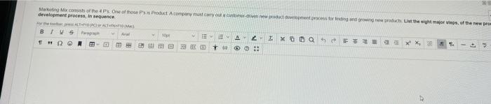 eight major steps, of the new product development