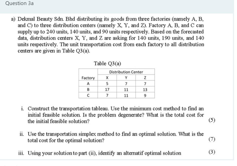 PROJECT & OPERATIONS MANAGEMENT QUESTION Question