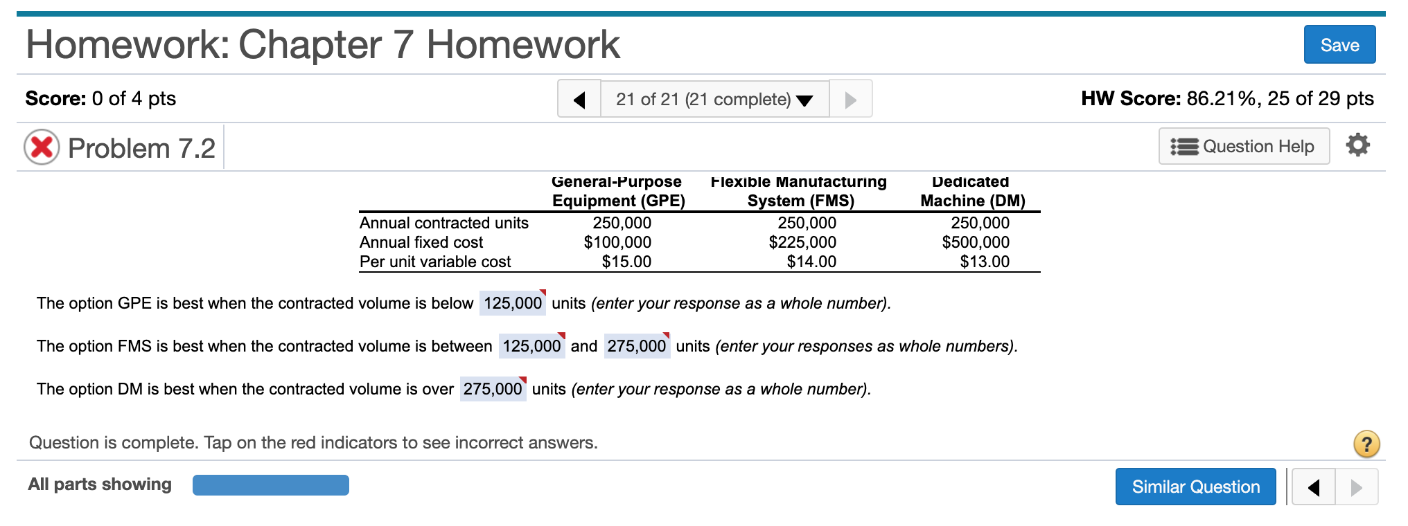 Please solve for these three questions but using