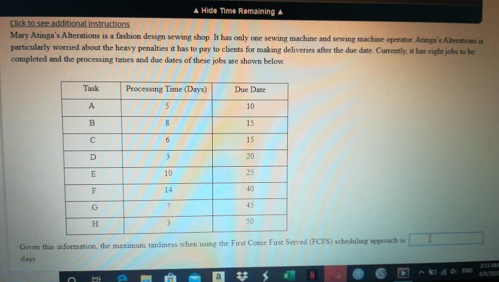 A Hide Time Remaining A Click to see additional