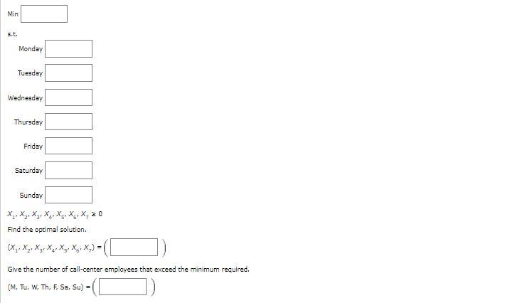 A linear programming computer package is needed.