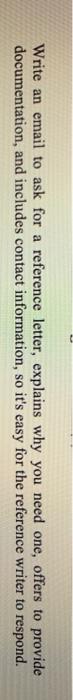Write an email to ask for a reference letter,