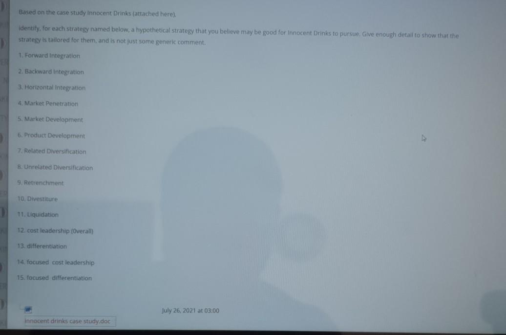 Case Study: Innocent Drinks per week. Innocent