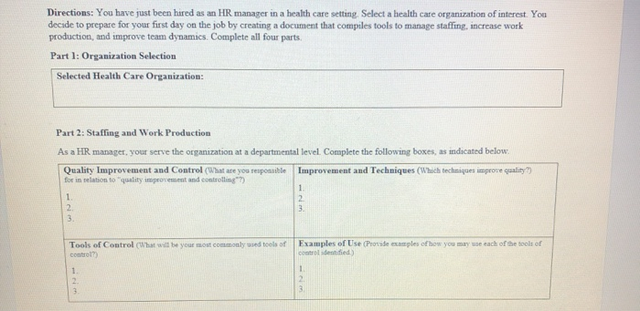 You have just been hired as an HR manager in a