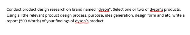 Conduct product design research on brand named