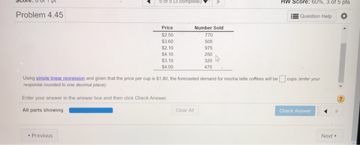 SCUIU. U ULIPE 5 of 5 13 complete) HW Score: 60%,