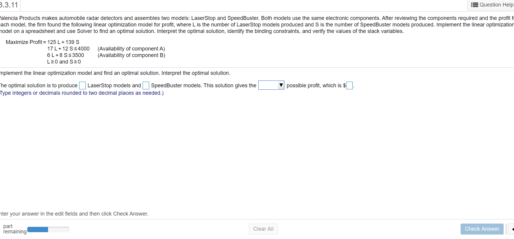 Score: 0 of 6 pts 8 of 10 (3 complete) HW Score:
