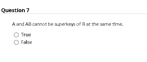 Design Of Database Course Question 7 A and AB