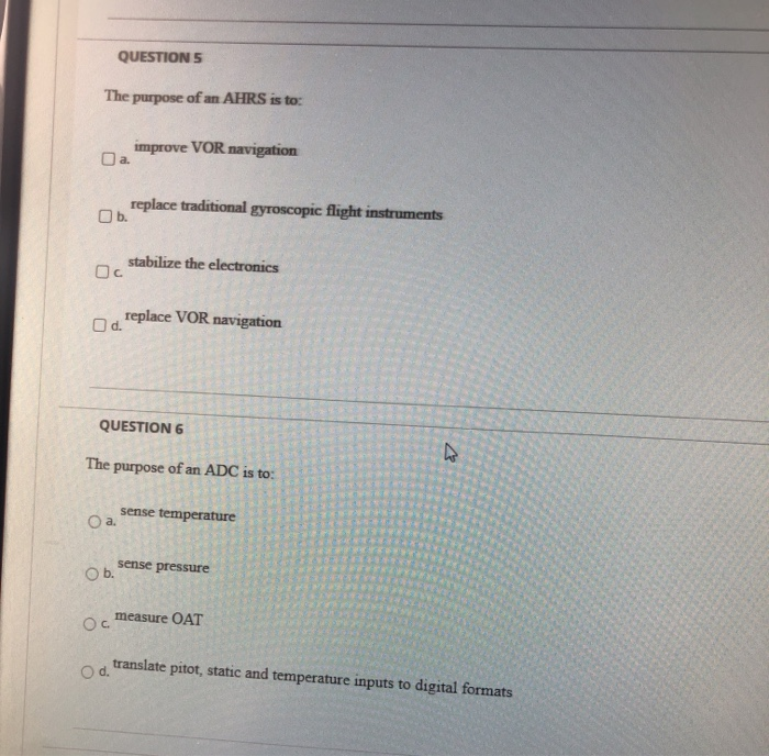 QUESTION 1 Of the the three pressure operated