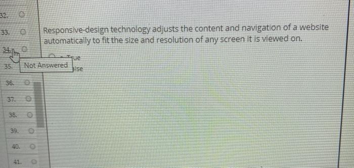 32 33 Responsive design technology adjusts the