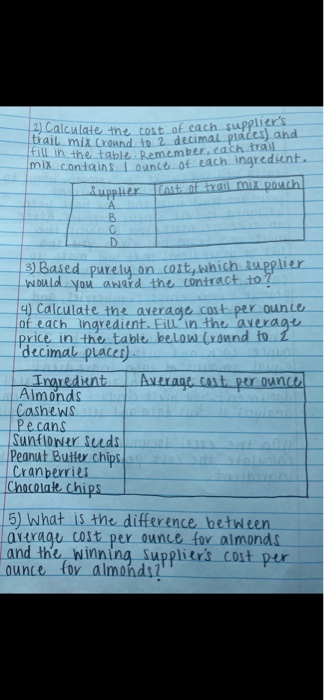 Please show all work. The excel sheet is below.