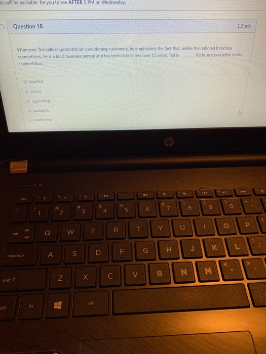 Question 17 1.5 p! Rose's Walking Tours initially