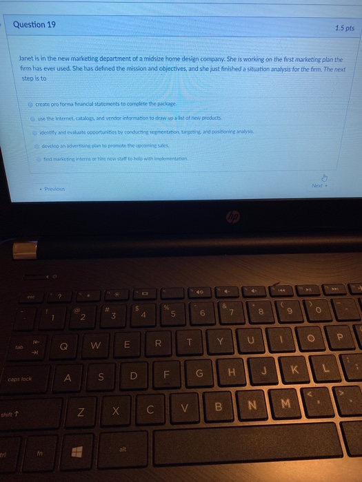 Question 17 1.5 p! Rose's Walking Tours initially