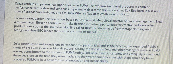 Good Decision Making at PUMA When Jochen Zeitz