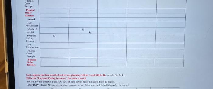 4 3 300 200 First, using the lotforlot planning,