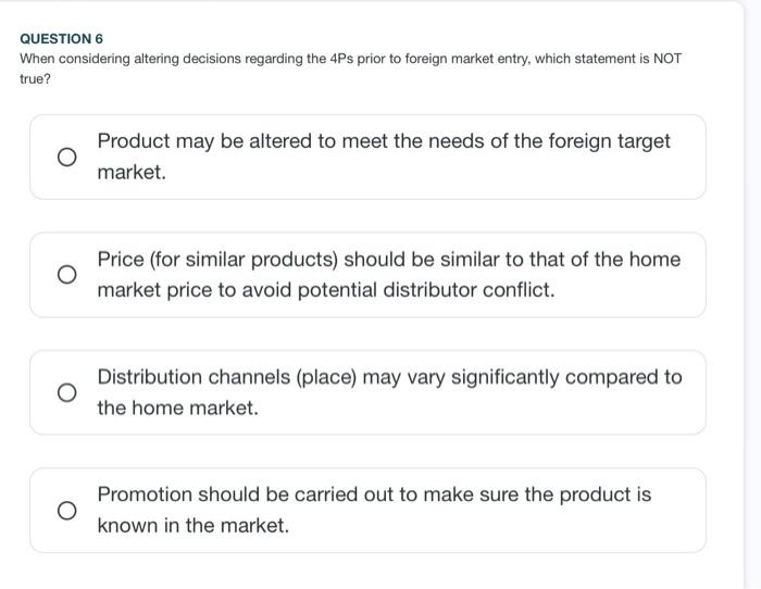 QUESTION 5 When seeking internal approval, it is