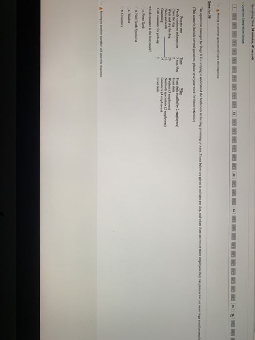 Remaining Time: 34 minutes, 41 seconds Question