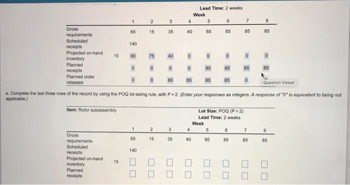 PLEASE ANSWER THE BOTTOM CHART FOR BOTH QUESTIONS
