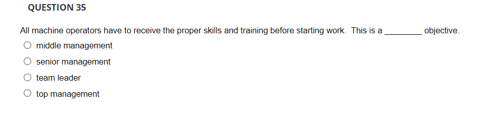 QUESTION 4 Gloria reports to Kailey for her