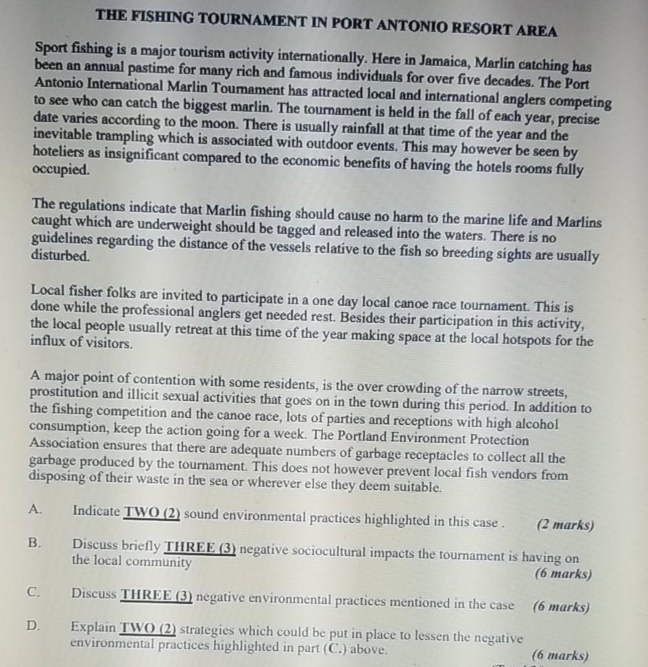 THE FISHING TOURNAMENT IN PORT ANTONIO RESORT