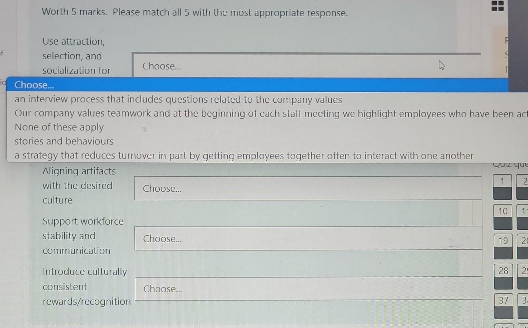 Use attraction, selection, and socialization for