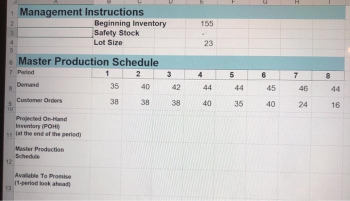 E H 2 1 Management Instructions Beginning