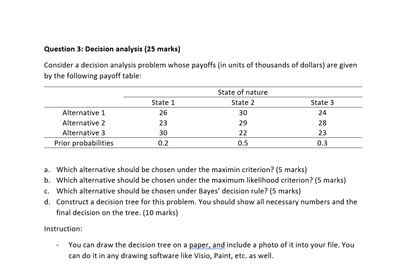 please see instructions for help Question 3: