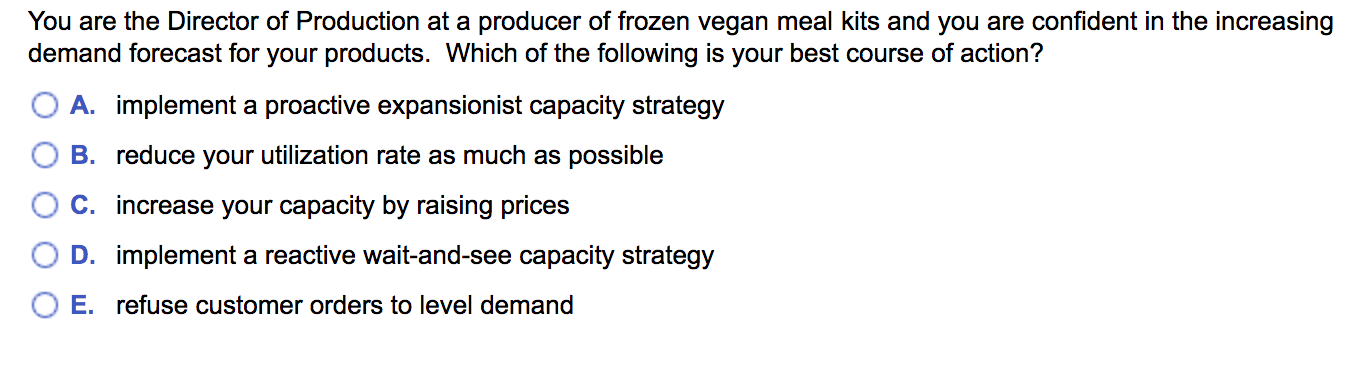 You are the Director of Production at a producer