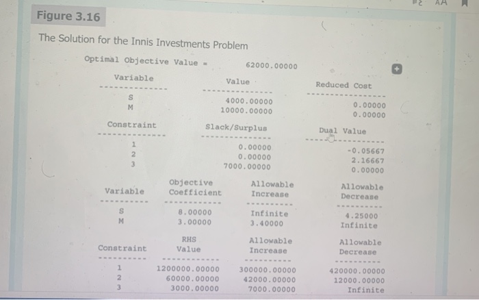10. Recall the Innis Investments problem (Chapter