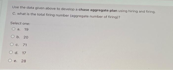 answer all parts please. Use the following data