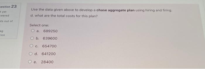 answer all parts please. Use the following data