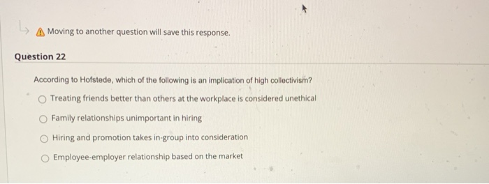 L A Moving to another question will save this