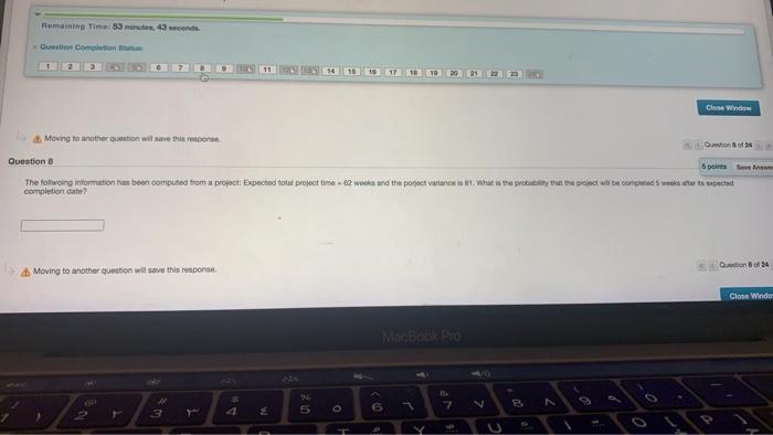 Remaining Time 53 minutes 43 cod Question