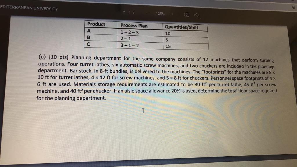 2. (a) [10 pts] The below matrix is a