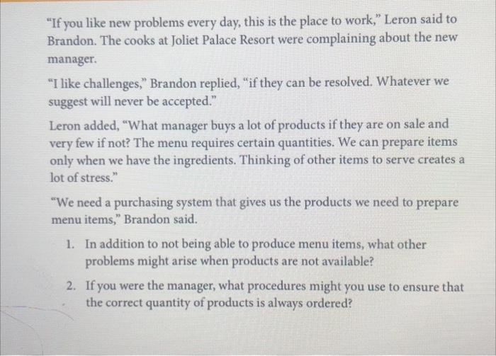 "If you like new problems every day, this is the