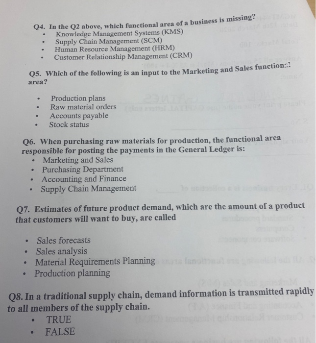 Q1. Every business is a collection of Business