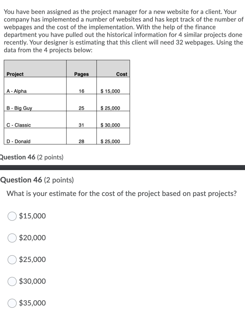B) What is your estimate for the cost of the