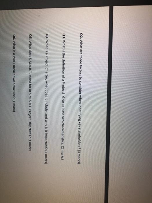 Q1. Deva Patel is the project manager at Startrek