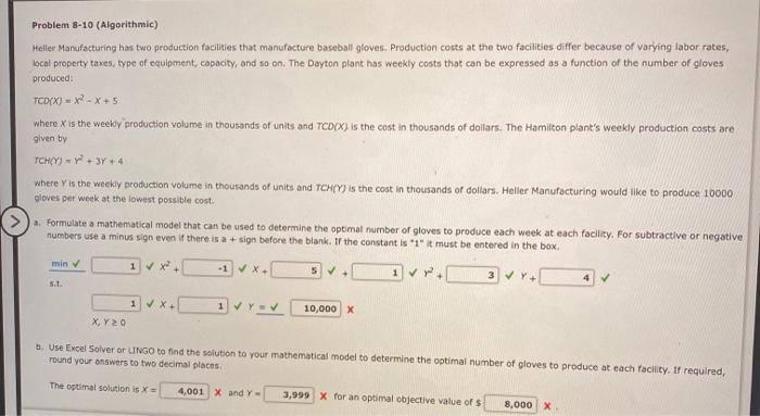 please help please help Problem 8-10