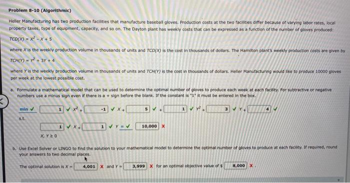 please help please help Problem 8-10