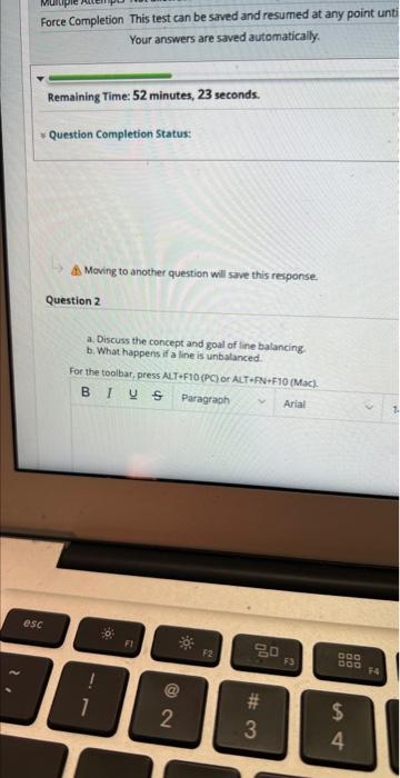 A3 Moving to another question will save this