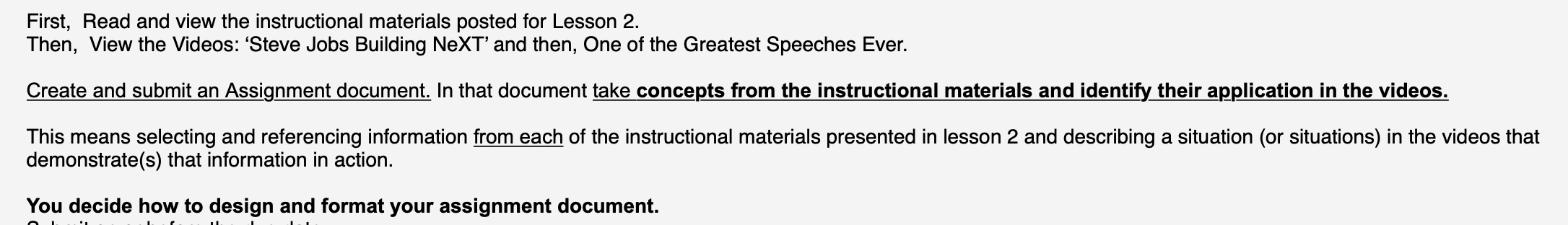 First, Read and view the instructional materials