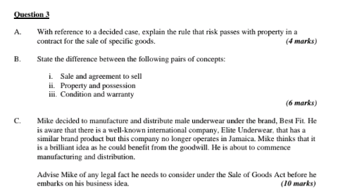 A. With reference to a decided case, explain the