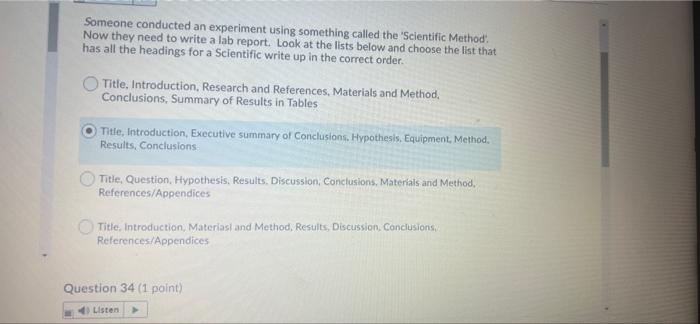 Someone conducted an experiment using something