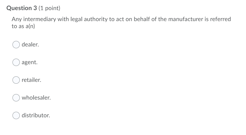 Question 1 (1 point) which one is not true about